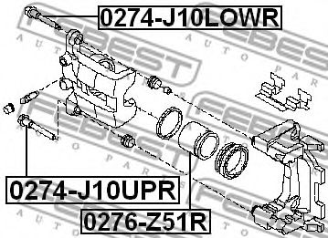 Поршень суппорта FEBEST 0276-Z51R Поршень суппорта FEBEST 0276-Z51R