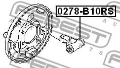 Рабочий тормозной цилиндр FEBEST 0278-B10RS Рабочий тормозной цилиндр FEBEST 0278-B10RS