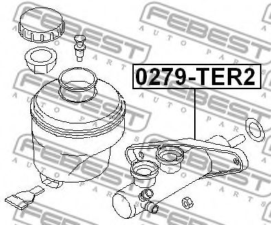 Главный тормозной цилиндр FEBEST 0279-TER2 Главный тормозной цилиндр FEBEST 0279-TER2