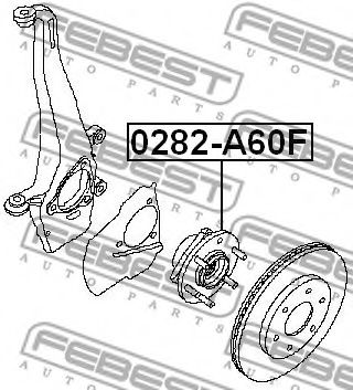 Ступица колеса FEBEST 0282-A60F Ступица колеса FEBEST 0282-A60F