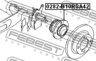 Ступица колеса FEBEST 0282-B10RSA42 Ступица колеса FEBEST 0282-B10RSA42