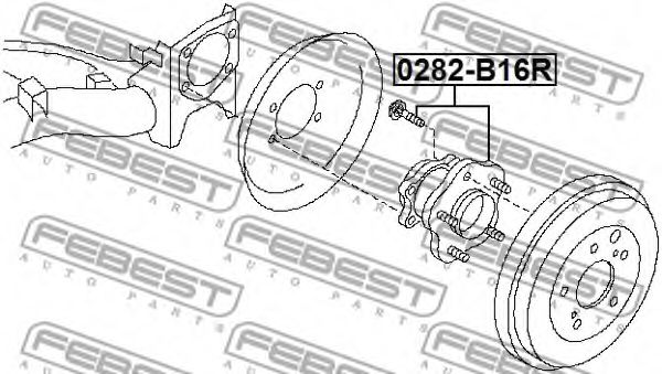 Ступица колеса FEBEST 0282-B16R Ступица колеса FEBEST 0282-B16R