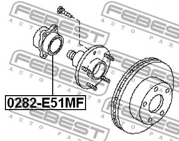 Ступица колеса FEBEST 0282-E51MF Ступица колеса FEBEST 0282-E51MF