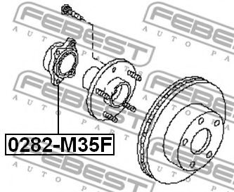 Ступица колеса FEBEST 0282-M35F Ступица колеса FEBEST 0282-M35F