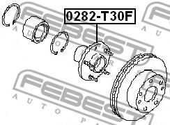 Ступица колеса FEBEST 0282-T30F Ступица колеса FEBEST 0282-T30F