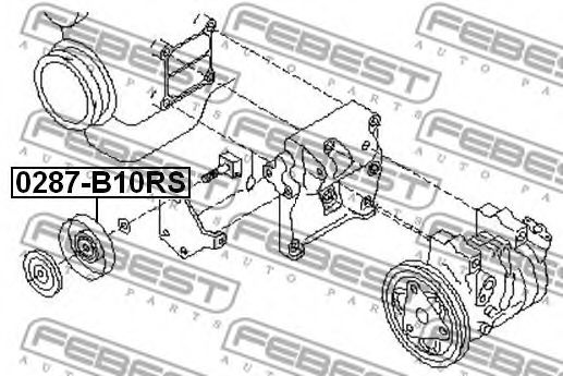 Ролик ремня генератора FEBEST 0287-B10RS Ролик ремня генератора FEBEST 0287-B10RS