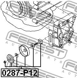 Ролик ремня генератора FEBEST 0287-P12 Ролик ремня генератора FEBEST 0287-P12
