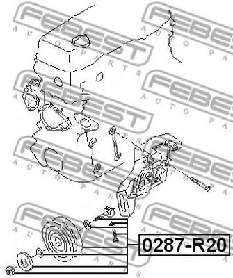 Ролик ремня генератора FEBEST 0287-R20 Ролик ремня генератора FEBEST 0287-R20