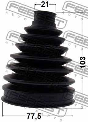 Пыльник шруса FEBEST 0317P-GB3 Пыльник шруса FEBEST 0317P-GB3
