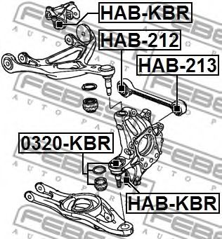 Шаровая опора FEBEST 0320-KBR Шаровая опора FEBEST 0320-KBR