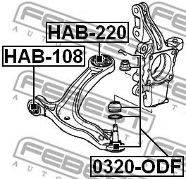 Шаровая опора FEBEST 0320-ODF Шаровая опора FEBEST 0320-ODF