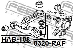 Шаровая опора FEBEST 0320-RAF Шаровая опора FEBEST 0320-RAF