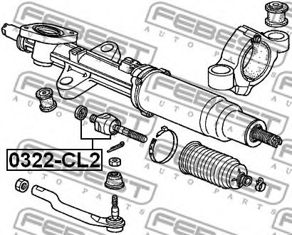 Рулевая тяга FEBEST 0322-CL2 Рулевая тяга FEBEST 0322-CL2