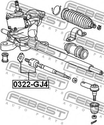 Рулевая тяга FEBEST 0322-GJ4 Рулевая тяга FEBEST 0322-GJ4
