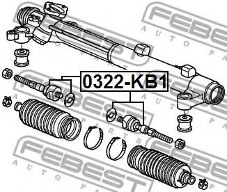 Рулевая тяга FEBEST 0322-KB1 Рулевая тяга FEBEST 0322-KB1