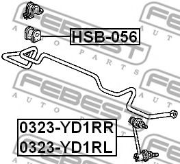 Стойка стабилизатора FEBEST 0323-YD1RR Стойка стабилизатора FEBEST 0323-YD1RR