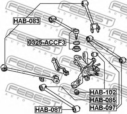 Рычаг подвески FEBEST 0325-ACCF3 Рычаг подвески FEBEST 0325-ACCF3