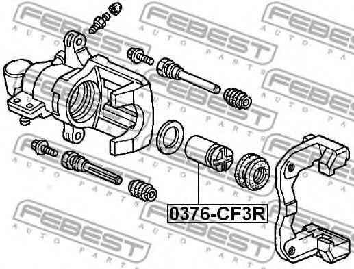 Поршень суппорта FEBEST 0376-CF3R Поршень суппорта FEBEST 0376-CF3R