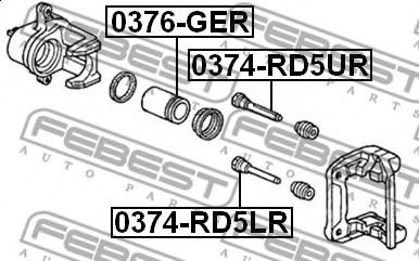 Поршень суппорта FEBEST 0376-GER Поршень суппорта FEBEST 0376-GER