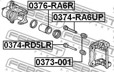 Поршень суппорта FEBEST 0376-RA6R Поршень суппорта FEBEST 0376-RA6R