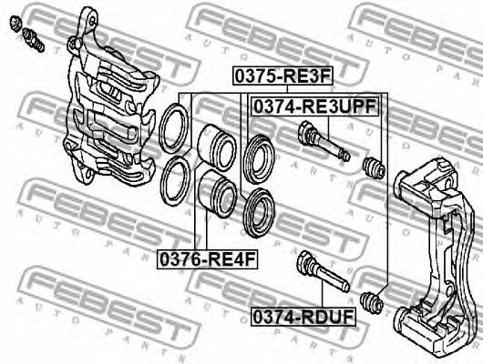 Поршень суппорта FEBEST 0376-RE4F Поршень суппорта FEBEST 0376-RE4F