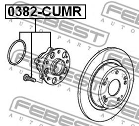 Ступица колеса FEBEST 0382-CUMR Ступица колеса FEBEST 0382-CUMR