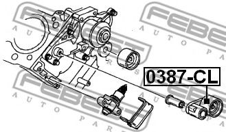 Натяжной ролик ремня ГРМ FEBEST 0387-CL Натяжной ролик ремня ГРМ FEBEST 0387-CL