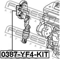 Ролик ремня генератора FEBEST 0387-YF4-KIT Ролик ремня генератора FEBEST 0387-YF4-KIT