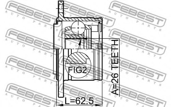 ШРУС FEBEST 0411-K94RH ШРУС FEBEST 0411-K94RH