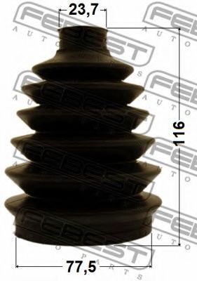 Пыльник шруса FEBEST 0417P-CU2 Пыльник шруса FEBEST 0417P-CU2