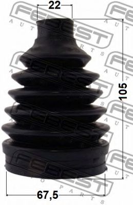 Пыльник шруса FEBEST 0417P-GA2RR Пыльник шруса FEBEST 0417P-GA2RR