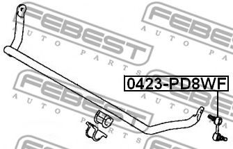 Стойка стабилизатора FEBEST 0423-PD8WF Стойка стабилизатора FEBEST 0423-PD8WF