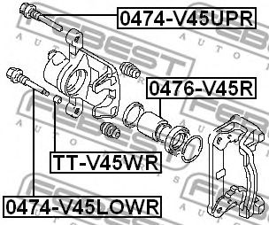 Направляющий болт, корпус скобы тормоза FEBEST 0474-V45LOWR Направляющий болт, корпус скобы тормоза FEBEST 0474-V45LOWR