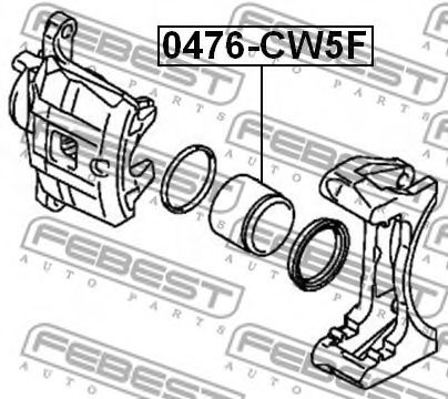 Поршень суппорта FEBEST 0476-CW5F Поршень суппорта FEBEST 0476-CW5F