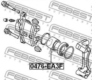 Поршень суппорта FEBEST 0476-EA3F Поршень суппорта FEBEST 0476-EA3F