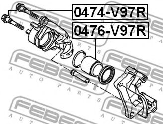 Поршень суппорта FEBEST 0476-V97R Поршень суппорта FEBEST 0476-V97R