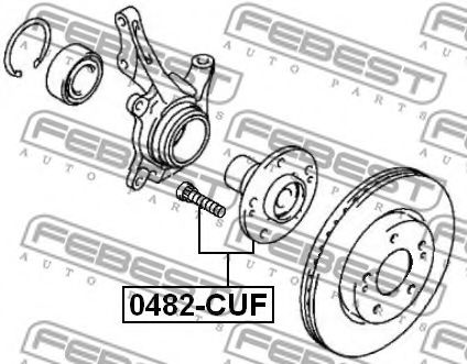 Ступица колеса FEBEST 0482-CUF Ступица колеса FEBEST 0482-CUF