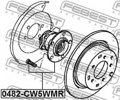 Ступица колеса FEBEST 0482-CW5WMR Ступица колеса FEBEST 0482-CW5WMR