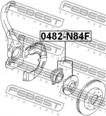Ступица колеса FEBEST 0482-N84F Ступица колеса FEBEST 0482-N84F