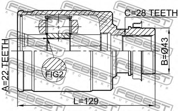 ШРУС FEBEST 0511-BL16MTRH ШРУС FEBEST 0511-BL16MTRH