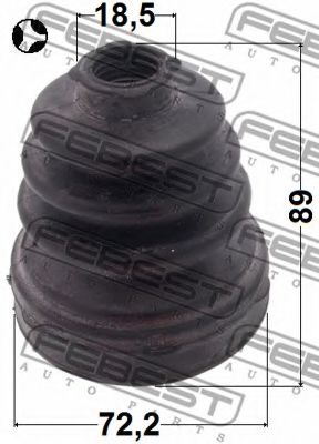 Пыльник шруса FEBEST 0515-BKT Пыльник шруса FEBEST 0515-BKT
