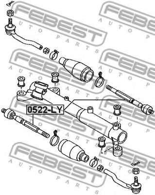 Рулевая тяга FEBEST 0522-LY Рулевая тяга FEBEST 0522-LY