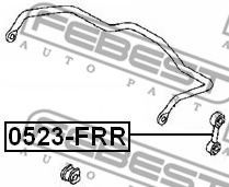 Стойка стабилизатора FEBEST 0523-FRR Стойка стабилизатора FEBEST 0523-FRR