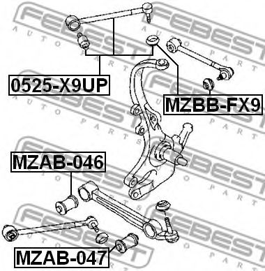 Рычаг подвески FEBEST 0525-X9UP Рычаг подвески FEBEST 0525-X9UP
