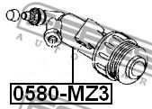 Рабочий цилиндр сцепления FEBEST 0580-MZ3 Рабочий цилиндр сцепления FEBEST 0580-MZ3