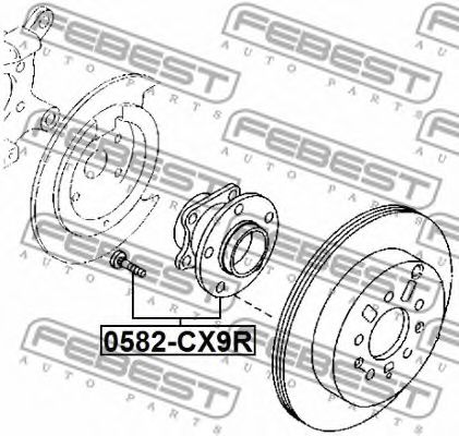Ступица колеса FEBEST 0582-CX9R Ступица колеса FEBEST 0582-CX9R