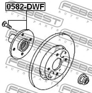 Ступица колеса FEBEST 0582-DWF Ступица колеса FEBEST 0582-DWF