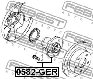 Ступица колеса FEBEST 0582-GER Ступица колеса FEBEST 0582-GER