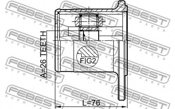 ШРУС FEBEST 0711-SX4R ШРУС FEBEST 0711-SX4R
