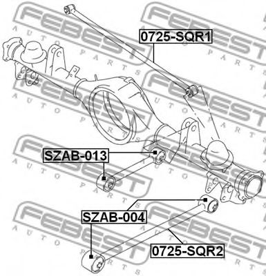 Рычаг подвески FEBEST 0725-SQR2 Рычаг подвески FEBEST 0725-SQR2